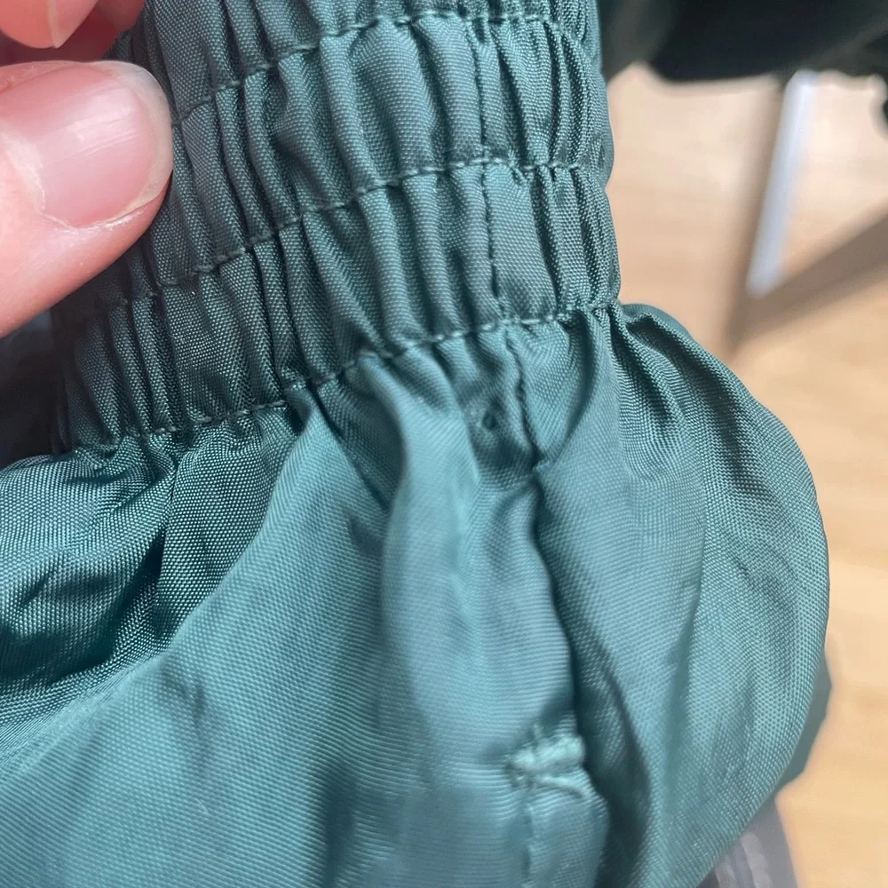 Vintage USA Olympics Track Pants Youth Large Fit 26x26 green Parachute Baggy 90s - Picture 12 of 12